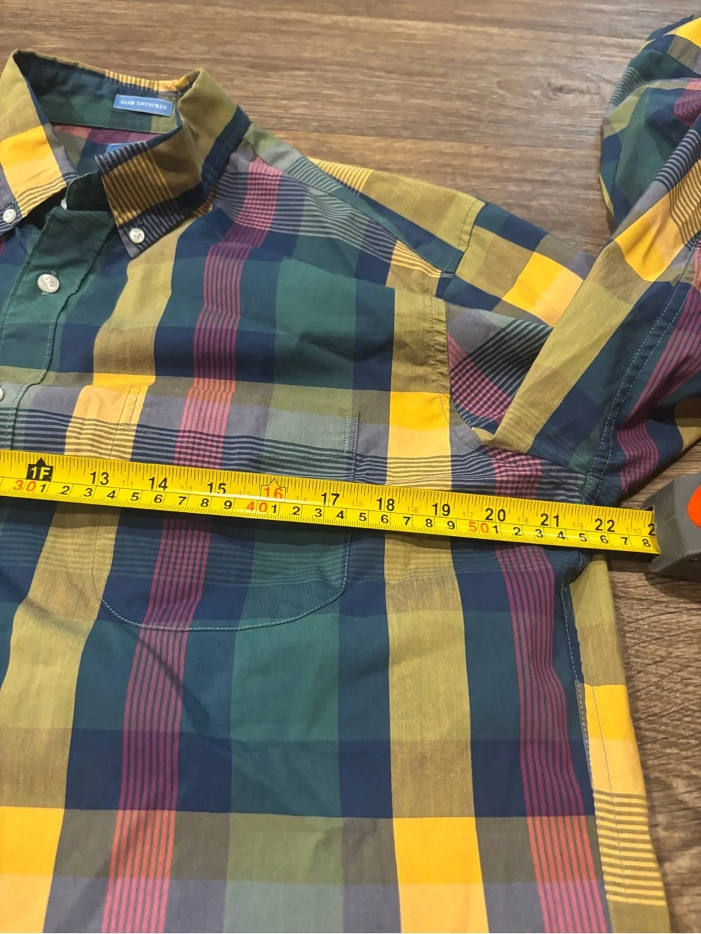 J.Crew Slim Untucked Coolmax Performance Plaid Button Down Mens Large